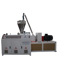 Extrusora de Doble Tornillo Totalmente Automática Marca Hanhai 38CrMoALA, Máquina de Producción de 100kW para Perfiles de PVC, Techos, Ventanas y Marcos de Puertas