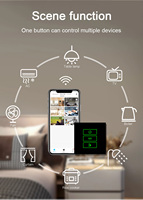 Interruptor de Luz Táctil Inteligente WiFi/Zigbee de 1/2/3 Botones, Interruptor de Pared con Automatización del Hogar Inteligente, Compatible con Alexa y Google Home
