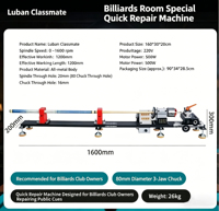 Machine de réparation de queues de billard LUBAN, tête simple, monorail, pour remplacement de poignées en cuir et anneaux en cuivre, 500W 110V 220V