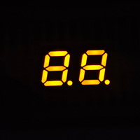 Layar LED 7 Segmen 2 Digit 0,28 Inci Warna Hijau Tipis Kecerahan Tinggi untuk Modul Indikator Peralatan Elektronik Mini Pintar