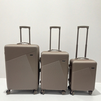 Ensemble de valises trolley de luxe personnalisables en ABS, élégantes et abordables pour des voyages stylés