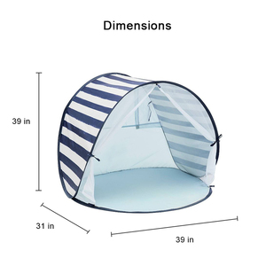 Summer 50 + UPF Protection UV Quick <span class=keywords><strong>Pop</strong></span> <span class=keywords><strong>Up</strong></span> Pliable Sun Shade Shelter Mini Kids Beach Tent For Babies with Window Mosquito Net - Product Image 2