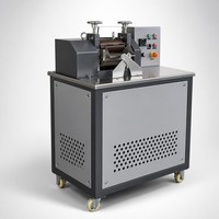 Máquina de Peletización de Plástico de Laboratorio, Molino de Dos Rodillos, Mezcladora de Compuestos Plásticos Reciclados, Granuladora, Reprocesamiento de Residuos, Pruebas, CE ISO