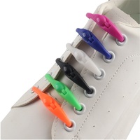 Lot de 12 lacets élastiques sans nœuds en silicone à libération rapide pour chaussures décontractées, baskets, chaussures de sport, enfants et adultes