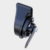 Vente en gros de klaxon de voiture électrique universel à double tonalité, étanche, super puissant, 12V, certifié Emark, Carall, noir