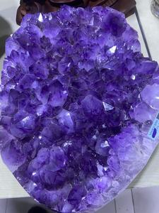 Gros morceaux bruts de grappe d'améthyste de haute qualité <span class=keywords><strong>grande</strong></span> <span class=keywords><strong>pierre</strong></span> de cristal de guérison naturelle pour la décoration - Product Image 4