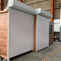 Garage préfabriqué en conteneur de 20 pieds, facile à installer, étanche, avec portes à enroulement électriques, design moderne, garantie 1 an