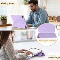 Coque souple pour iPad Air 13 ''M3/M2 2025/2024 et iPad Pro 12.9'' 6/5/4/3 Gen, Smart Slim Trifold Stand