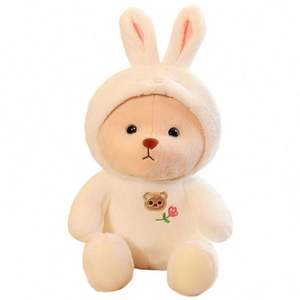 Juguetes de Peluche Personalizados de Animales de Granja Kawaii, Conejo Esponjoso con Orejas Grandes, Juguetes de Peluche Hechos a Mano para Niños - Product Image 5