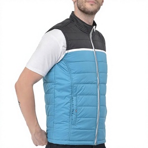 Men Quilted Puffer Vest Sleeveless Zip Up <b>Waistcoat</b> Lightweight Insulated Outerwear with Pockets for Winter - Product Image 4