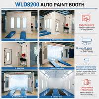 Machine de peinture en poudre WLD-M à prix d'usine, cabine de pulvérisation automobile, four de peinture