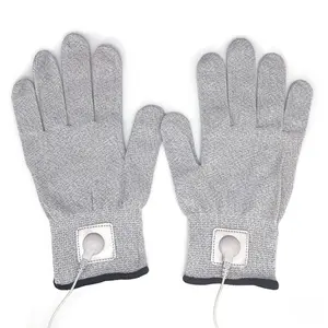 Guangxi Dynasty Large Conductive Massage Gloves Family Gray Physical Therapy Electrotherapy Rehabilitation Therapy Supplies