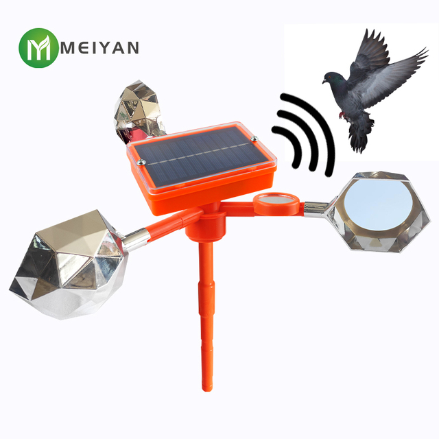 Bird Repellent Device Bird Reflectors Spinning Wind Powered Bird Scare Reflective Device Keep Bird Pigeon Woodpeckers