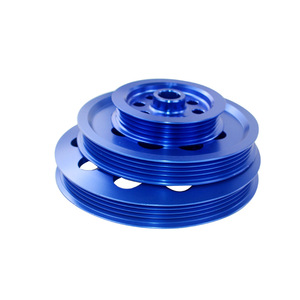 Aluminum Alloy V-Belt <b>Pulley</b> 1 Groove Blue Purple For Nissan GTR BNR32 RB26DETT RB20 RB25 Customizable OEM Part Number 6871 - Product Image 3