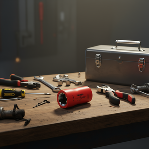 Clé à douille Knipex 5/8 pouces double hexagonale isolée 1000V fabriquée en Allemagne - Product Image 3