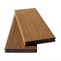 Tarima de Madera Compuesta WPC de Segunda Generación, Color Teca, Duradera, con Revestimiento de Fibra de Madera Sólida, Coextrusión, OEM ODM