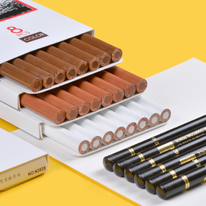 Nyoni-N2828 Professional 4 Colored <strong>Charcoal</strong> <strong>Pencil</strong> Brown Black Suntan White <strong>Charcoal</strong> <strong>Pencils</strong> <strong>Set</strong> - Product Image 2