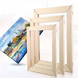 Kits de barras de Camilla de lona de madera DIY, diseño extraíble que muestra fotos, marco de imagen impreso artístico - Product Image 4