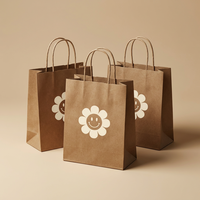 Sac de courses en fibre de bambou durable avec impression de logo personnalisé, solution d'emballage pour entreprises, pochette cadeau écologique pour la vente au détail