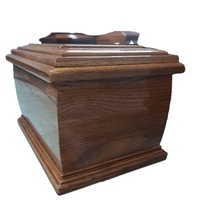 Fabricante de fábrica de suministros funerarios, urna personalizada de estilo europeo, tamaño de urna de madera personalizado y forma tallada