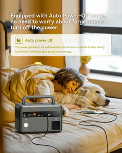 Generador Portátil de Litio Piforz de 300W, Salida de 110V/220V, Estación de Energía Silenciosa para Acampar en Tiendas de Campaña y Autocaravanas - Product Image 6