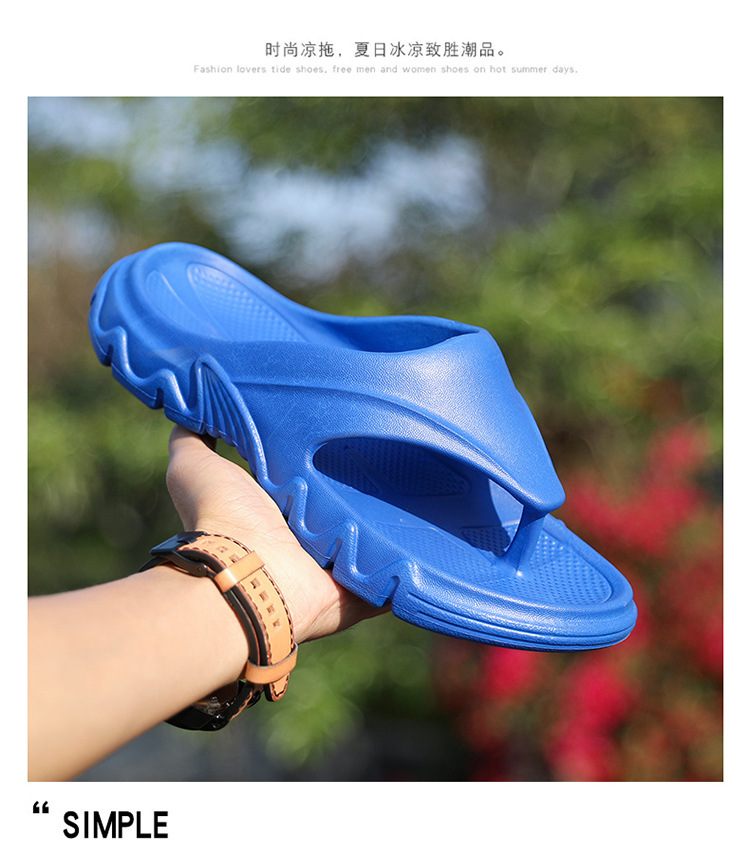 Summer Beach Slippers Flat Men Flip Flop Slippers Large Size EVA Boys Filpflops Wholesale