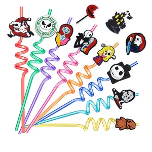 Mescolare all'ingrosso cannuccia Charm Toppers <span class=keywords><strong>Hocus</strong></span> <span class=keywords><strong>Pocus</strong></span> Witch Straw Cover Charms Toppers - Product Image 6