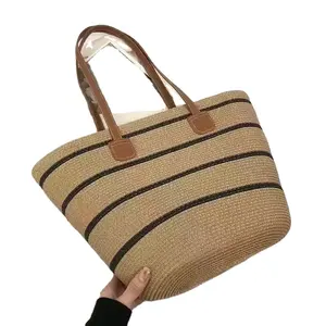 Ruimantike tote di paglia personalizzato leggero paglia da vacanza all'aperto per borsa da spiaggia da donna