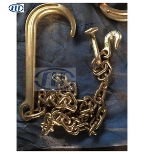 Vàng Mạ Kẽm Thép Hợp Kim 15 "Nhiệm Vụ Nặng Nề G70 Mắt Kéo Chuỗi Móc Cho Xe Tải/J Móc Cho Xe - Product Image 2