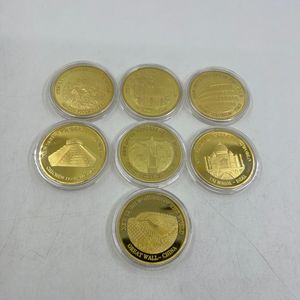 Billete Conmemorativo de las Siete <span class=keywords><strong>Maravillas</strong></span> <span class=keywords><strong>del</strong></span> <span class=keywords><strong>Mundo</strong></span>, Moneda Conmemorativa Fundida a Presión, Insignia Conmemorativa de Metal, Moneda de Plástico Coleccionable - Product Image 4