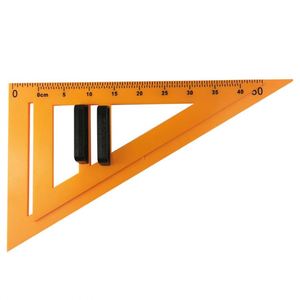 Reglas de Plástico Amarillas Triangulares Semicirculares Gigantes de Gran Tamaño para Profesores, con Asa para Dibujar - Product Image 2