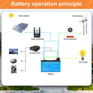 Batterie LiFePO4 24V 200Ah, fabrication d'usine, coque intelligente en ABS, 6000 cycles pour applications d'onduleur et de stockage d'énergie (ESS) - Product Image 6