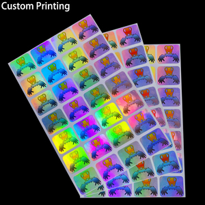 Tùy chỉnh in cá thủy tinh quy mô vé an ninh Laserabel Foil Bạc Holographic Thương Hiệu Đánh Dấu Biểu Tượng Nhãn <span class=keywords><strong>3D</strong></span> Ba Chiều Sticker - Product Image 2
