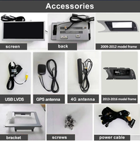 Radio para Auto de 8 Núcleos con Android 14 para Audi A4 B8 A5 2009-2016, Amplificador OBD2, RGB, WIFI, 4G, SIM, Sistema BT, GPS, Reproductor de CD Estéreo, TPMS