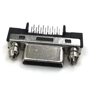 Conector i/o, 26 contactos, macho, potencia Rectangular, soldadura, SDR, montaje PCB