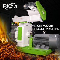 Máquina de Pellets de Madera RICHI 200kg-400kg/hora - Máquina para Hacer Pellets de Madera de Fácil Operación a Bajo Precio