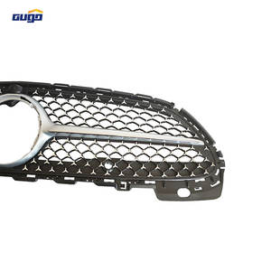 Calandre avant de course GUGO W205 pour Mercedes Classe C W206 2022, motif étoile diamant, argentée, pièces de remplacement pour pare-chocs extérieur - Product Image 3