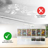 Présentoir de Comptoir Empilable à Alimentation par Gravité pour 6 Paquets de Boosters TCG en Acrylique Transparent – Idéal pour la Vente au Détail