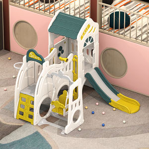 Aire de jeux intérieure pour enfants, <span class=keywords><strong>toboggan</strong></span> en plastique multifonctionnel pour jouer à la maison, avec <span class=keywords><strong>piscine</strong></span> à balles, parc d'attractions, offre spéciale - Product Image 3