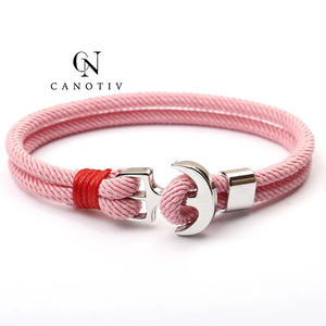 Pulseras hechas a mano de nailon para hombre, pulseras con amuleto de paracaídas, cuerda de Milán, joyería al por mayor - Product Image 2