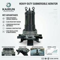 Aérateur à jet Venturi submersible électrique en acier inoxydable avec moteur 1,5 kW, garantie 1 an pour chambre à gravier