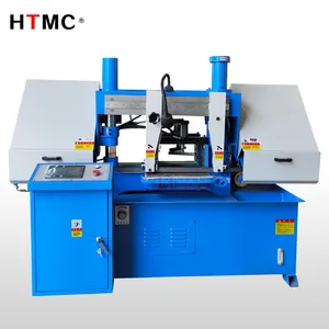 CNC şerit testere makinesi GZK4228 tam otomatik açı kesme metal şerit testere makinesi