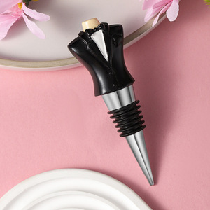 Tapón de vino para novios, tapón de plástico para sellar botellas, regalo de boda - Product Image 3