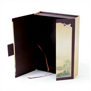 Caja Rígida Magnética Personalizada de Alta Gama, Ecológica y Biodegradable, con Diseño de Paisaje Chino, Forro de Seda, Impresión a Cuatro Colores - Product Image 2