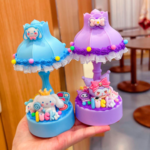 ชุดไฟกลางคืน DIY ขนาด 18 ซม. ของเล่นงานฝีมือพลาสติกสำหรับเด็กผู้หญิงอายุ 5 7 ปี ธีมการ์ตูนไม่มีแบตเตอรี่ - Product Image 1