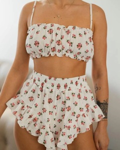 100% algodón muselina Guze Fat Girl Sexy pijamas de <span class=keywords><strong>mujer</strong></span> Sexy pijamas para <span class=keywords><strong>mujer</strong></span> alta calidad precio bajo - Product Image 1