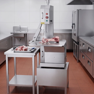 Nouvelle scie à os électrique commerciale 220V en acier inoxydable de qualité alimentaire, coupe-os vertical pour os de bœuf et de mouton - Product Image 2