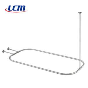 Nouvelle Arrivée Barre de Douche Rectangulaire Classique en Acier Inoxydable Étanche pour Salle de Bain 54"x24" - Product Image 1