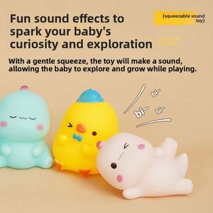 Juguete de Baño Educativo para Niños, Mini Dinosaurio o Patito con Forma Personalizada, Lindo, para Aliviar el Estrés, con Sonido - Product Image 4