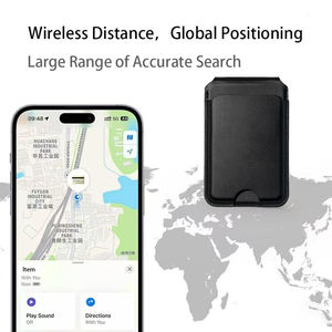 Portafoglio con Supporto per Carte e Localizzatore GPS, Personalizzabile in Pelle, Pieghevole, Magnetico, per AirTag e <span class=keywords><strong>Telefono</strong></span> - Product Image 5